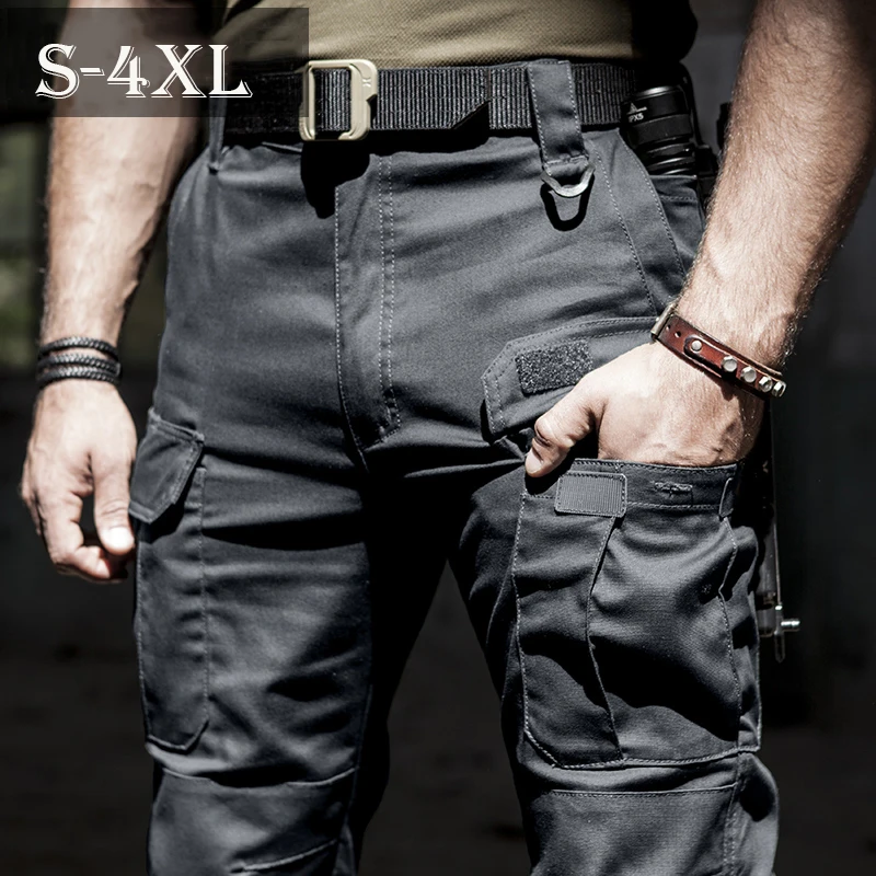 

2021 New SWAT Combat Pants Tactical Cargo Casual Men's Casual Army Trousers Quick-Drying Active Military Work Pant Cotton Bottom