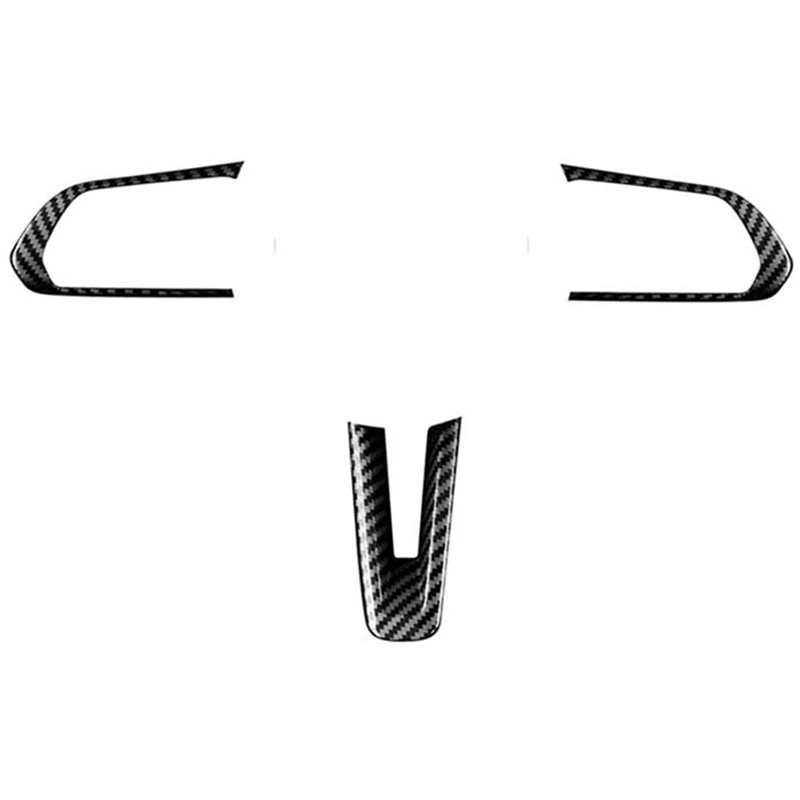 

Gear Shift Knob Handle for Mazda 3 Axela 2014- CX-3 - & Carbon Fiber Steering Wheel Frame Cover