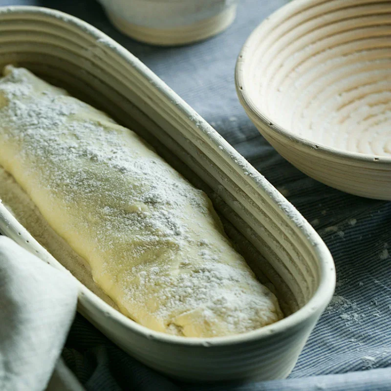 Овальная корзина для хлеба из ротанга Круглый овальный лоток фруктов контейнер