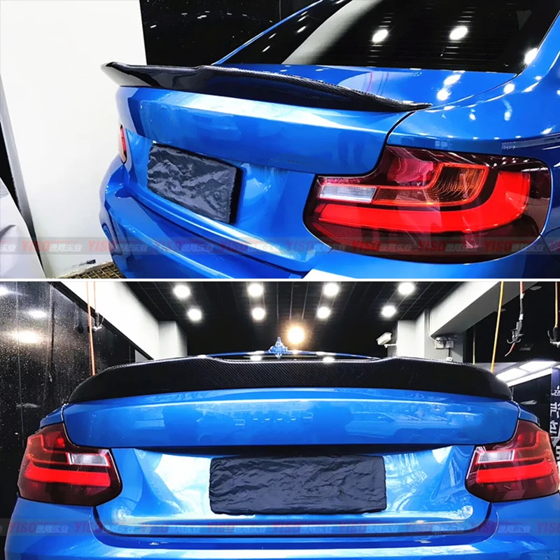 

For BMW 2 Series Coupe F22 M2 F87 Spoiler 2013--2019 Year Rear Wing Psm Style Sport Body Kit Accessories Real Carbon Fiber