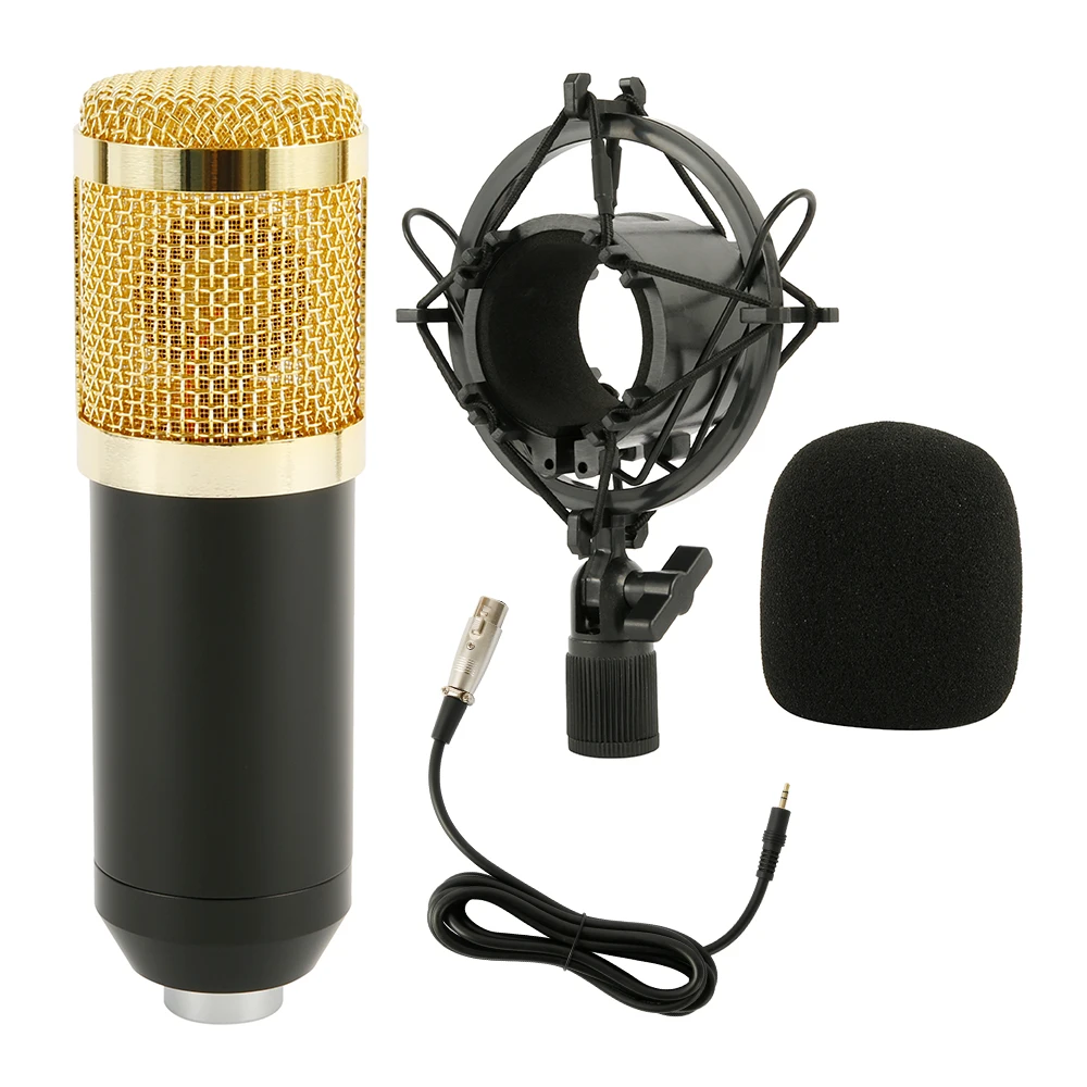 

Willkey USB Streaming Condenser Microphone Stereo Sound Recording PC Mic For Phone Radio Singing Live Recording KTV Karaoke Kit