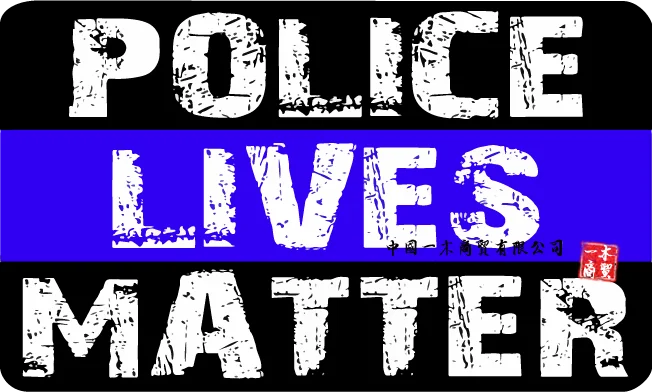 С надписью POLICE LIVES MATTER виниловая наклейка | Наклейка на бампер Off Road USA Thin Blue Line
