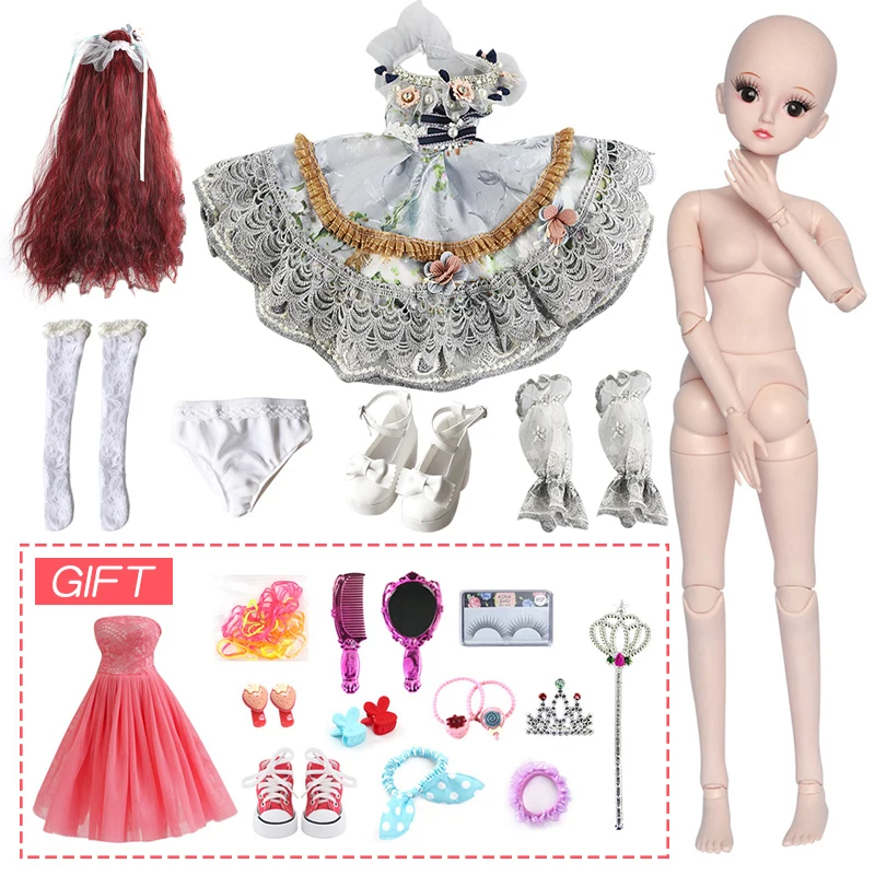 UCanaan 23,6 дюймов BJD SD кукла с 19 шарнирными шарнирами одежда наряд обувь парик Макияж для девочек подарок и куклы Коллекция