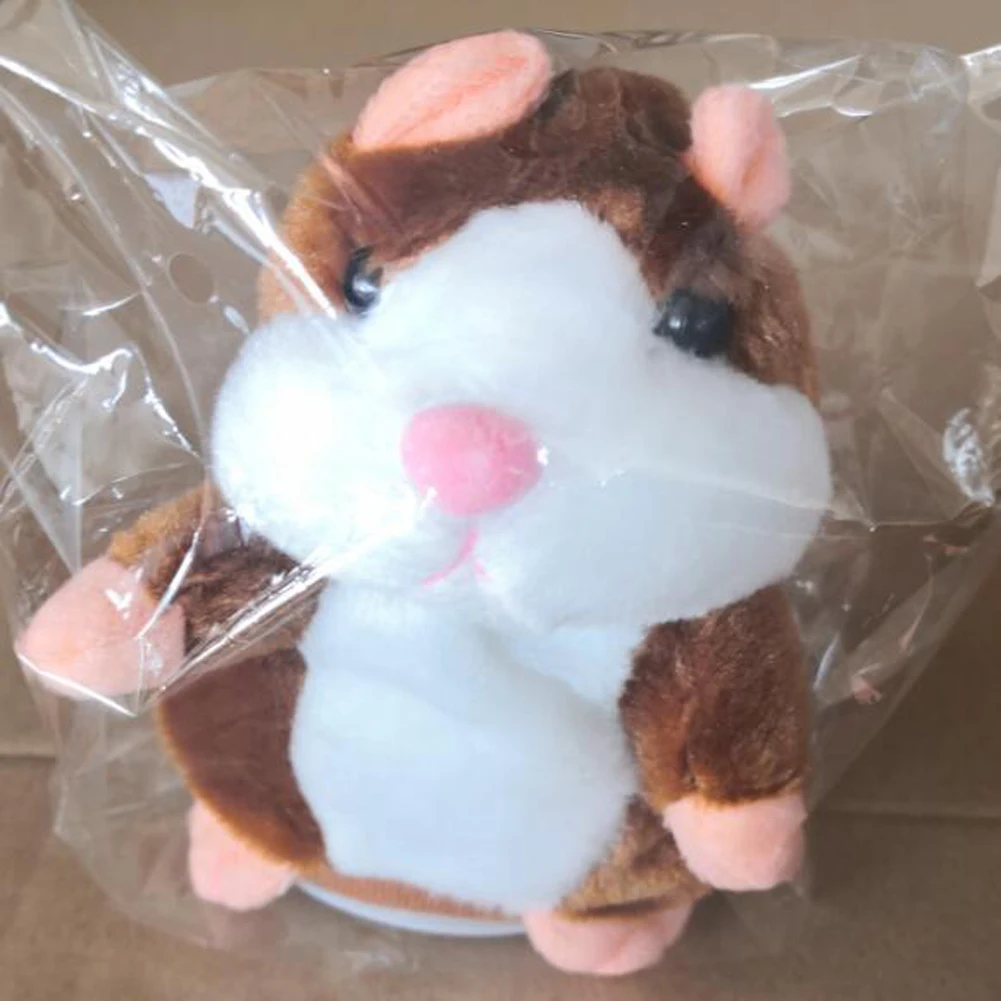 

Children'S Toy Plush Toy Pet Talking Hamster Repeat What You Say Toy Electronic Hamster Mouse Perfect Birthday Gift 2021 Hot
