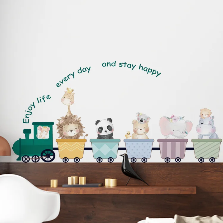 Новые Мультяшные экспорт наклейки на стену Модное искусство украшение детской