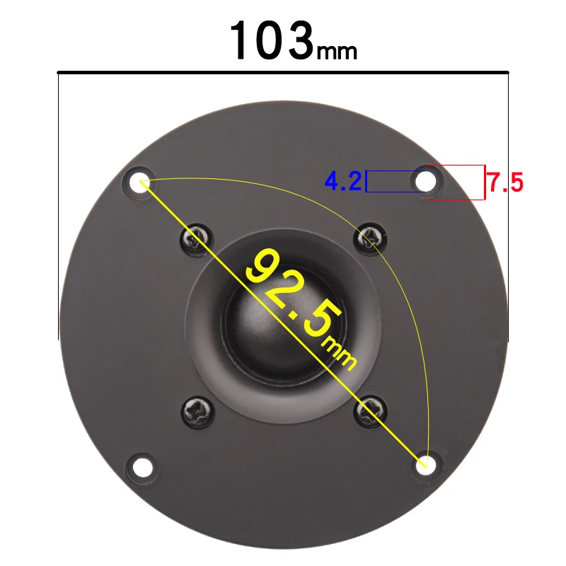 HIFIDIY LIVE 4 ~ 5 дюйма твитер Динамик блок черный Шелковый Мембрана 4/8OHM 30 Вт ATreble