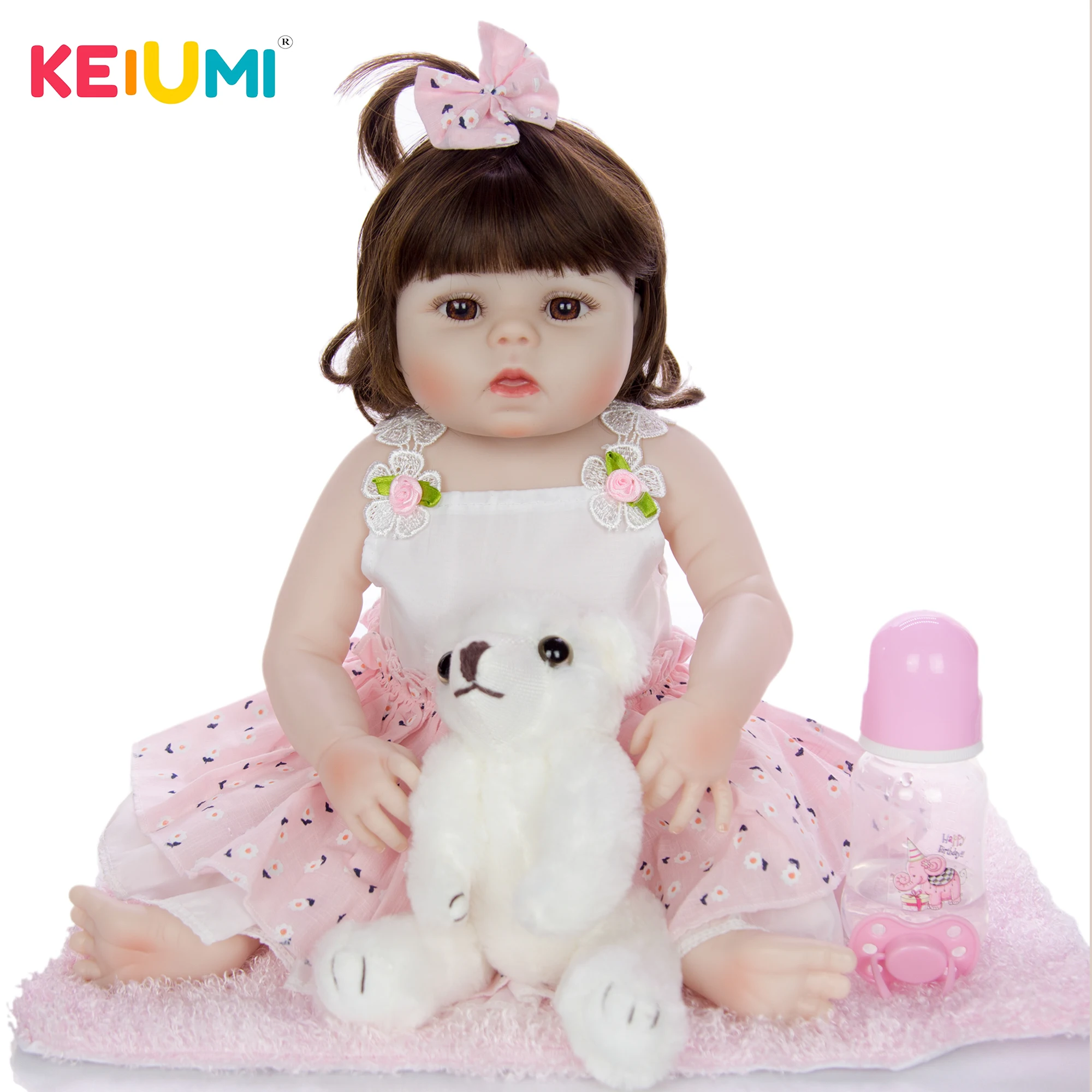 Силиконовая кукла реборн KEIUMI 19 дюймов | Игрушки и хобби