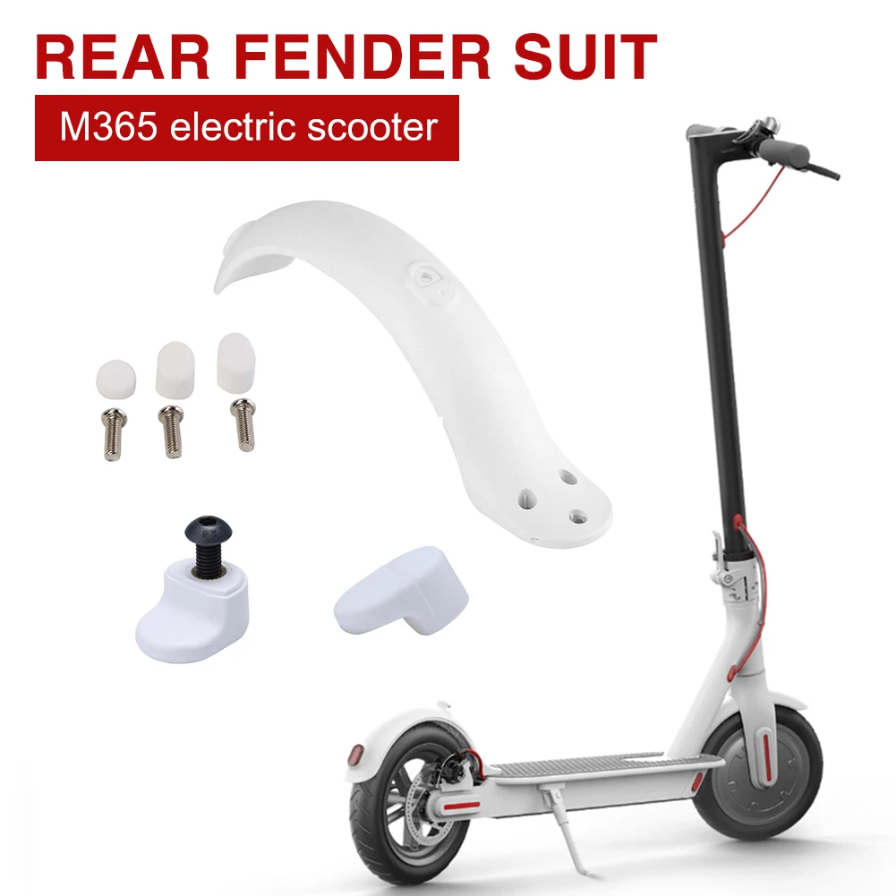 

Fenders Scooter Wings Rear Mud Guard Support Protection ABS Plastic Parts Screws Rubber Stopper for xiaomi Mijia m365 Pro Parts