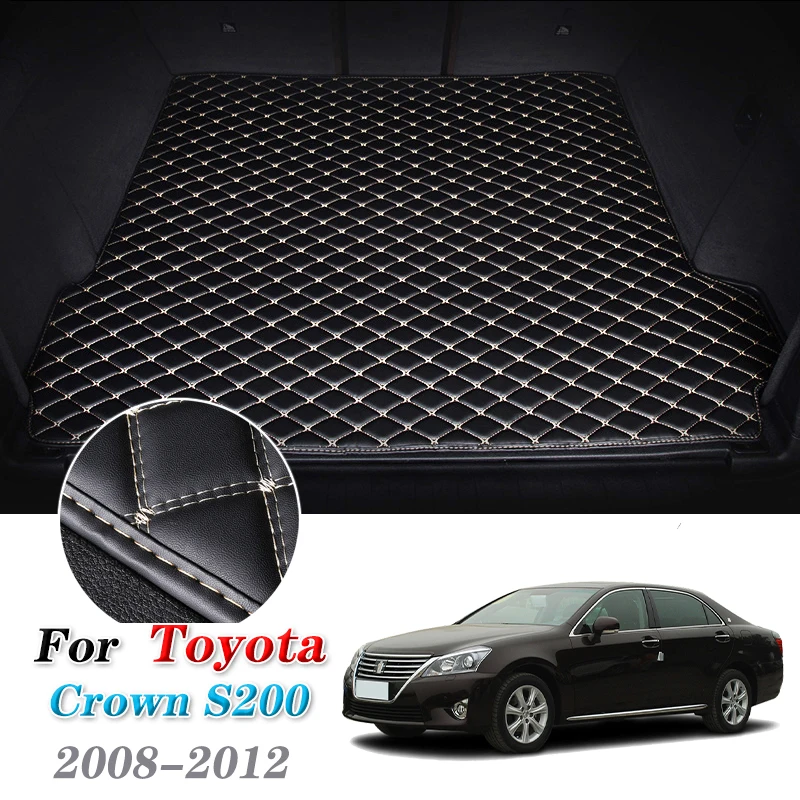 

Leather Car Trunk Mat For Toyota Crown 2008-2012 Trunk Boot Mat S200 Cargo Liners Rear Crown Liner Pad