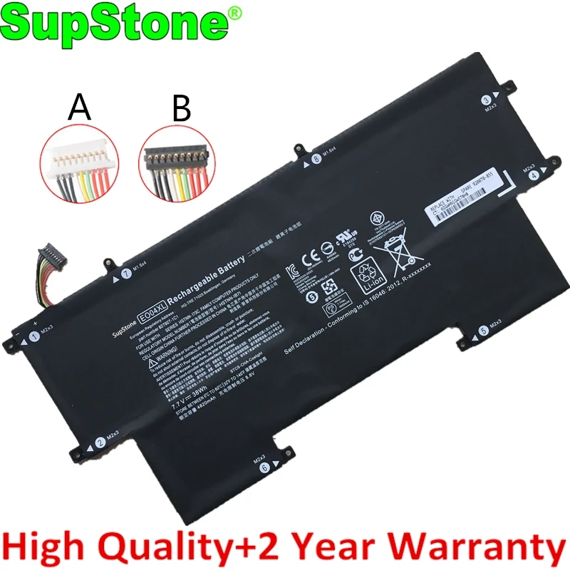 Аккумулятор SupStone EO04XL для ноутбука HP EliteBook Folio G1 827927-1C1 828226-005 827927-1B1 E004XL P4P84PT V8G94UT |