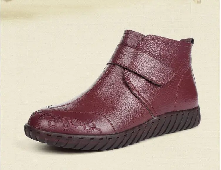 Zapatos mujer; женские зимние ботинки из натуральной кожи; женские ботильоны ручной работы на молнии в стиле ретро; сезон зима-весна; женская обувь; g934