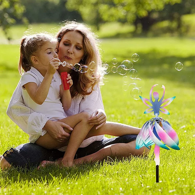 

Metal Fairy Ballerina Wind Chimes, Creative Whimsical Fairy Ballet Dancers Windmill Wind Chimes Metal Sculptures