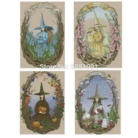 four seasons witch patterns counted cross stitch 11ct 14ct diy chinese cross stitch kits embroidery needlework sets home decor