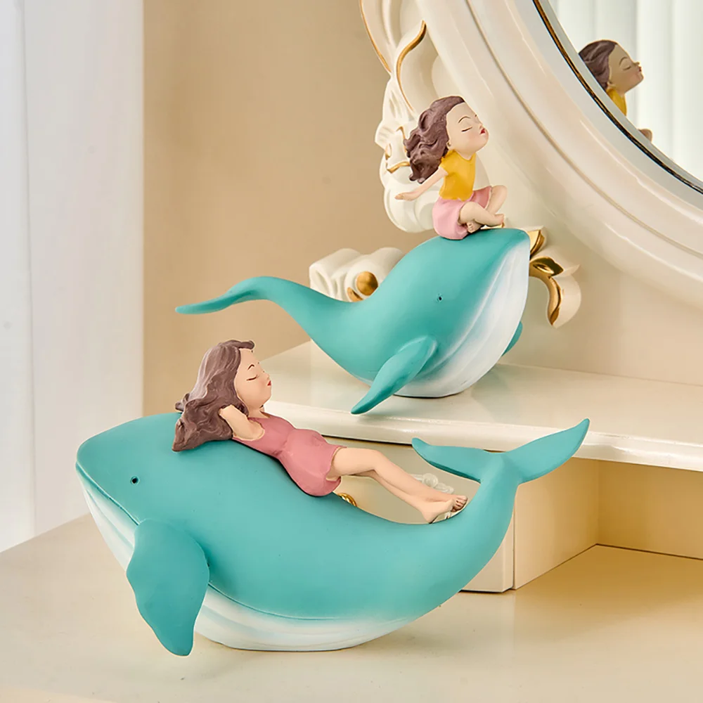 

Animal Sculpture Whale Ornament Car Decoration Accessories Living Room Decor Valentine's Day Present Nordic Decoration Home