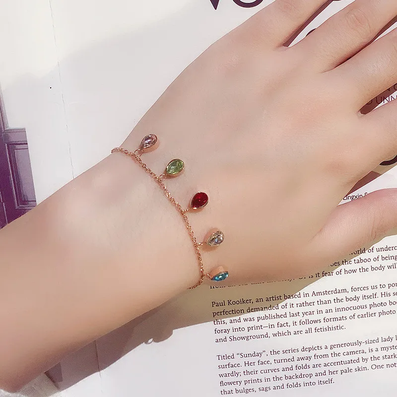 Красочные циркониевые браслеты из титановой стали новинка 2020 элегантные