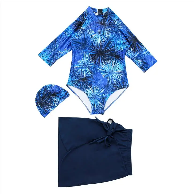3pc islamic swimwear women swim suit woman maillots de bain burkini islami mayo hicap swimsuit plus size hijab with skirt | Тематическая