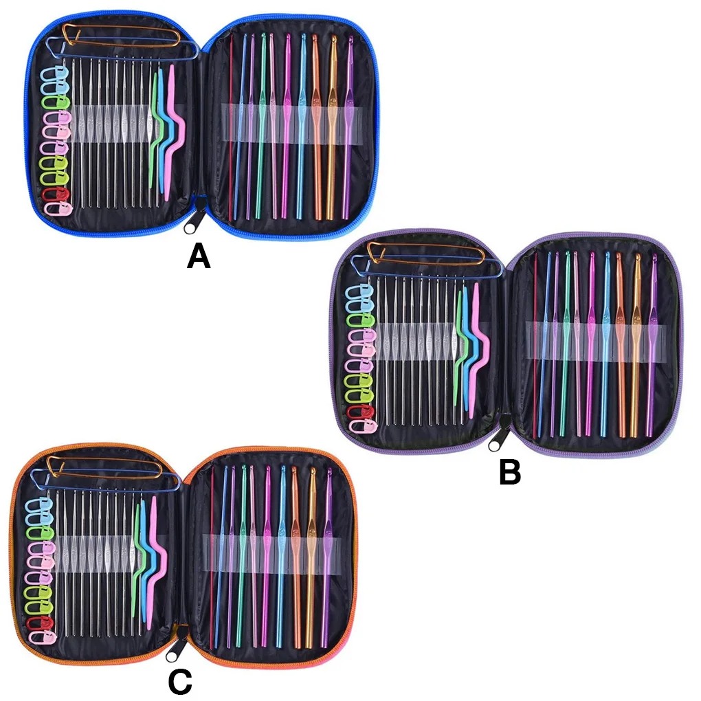 

Крючок для вязания компактный размер Бытовые аксессуары вязальная игла Профессиональный швейный инструмент домашние принадлежности синий