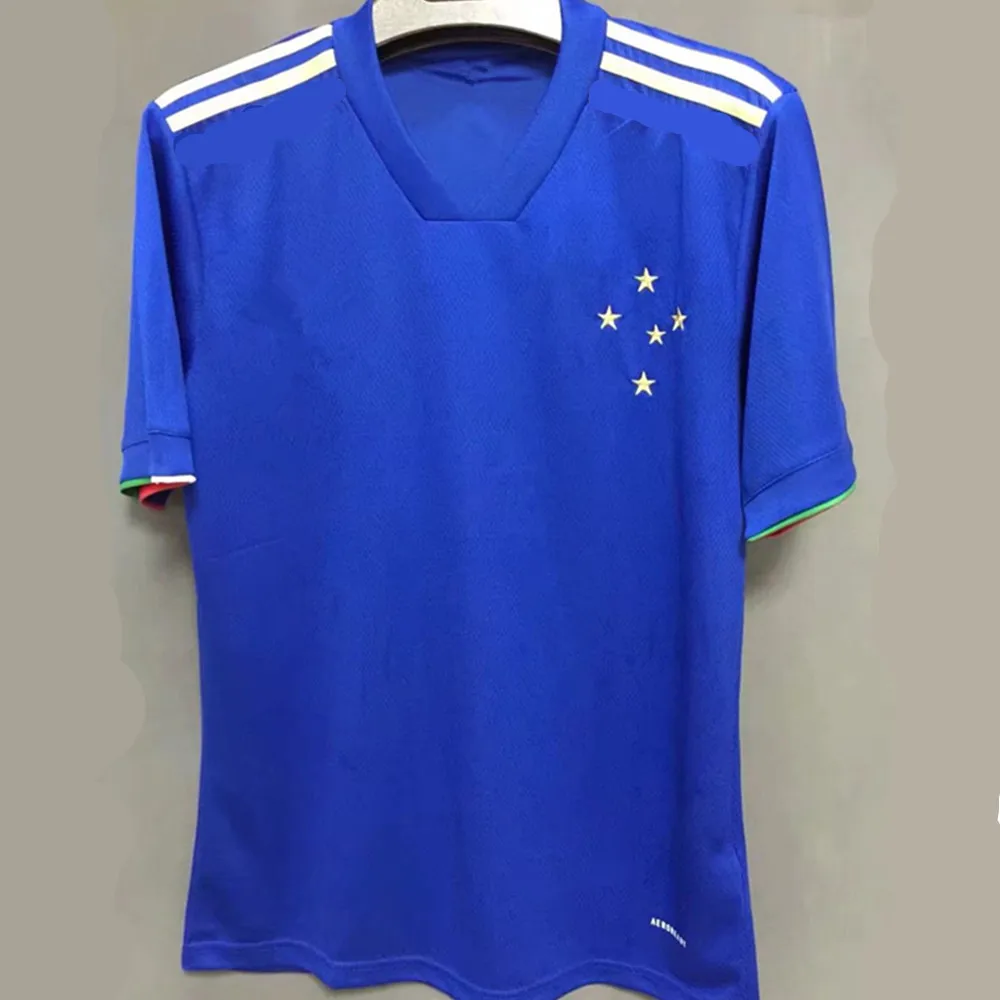 

New 21 22 Cruzeiro 100th soccer jerseys 2021 Centenary anniversary Dede Léo M. Moreno Pottker Manoel Camiseta de football shirts