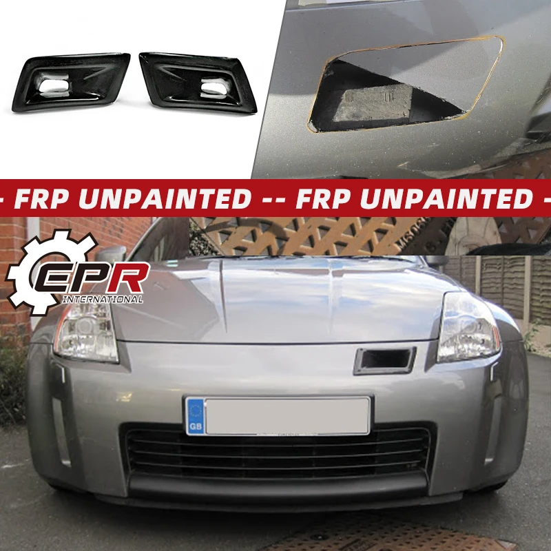 

For Nissan 350Z Z33 Glass Fiber Bumper Ducts Body Kit Auto Tuning Part Fiberglass Nism Front Air Intake Bodykits
