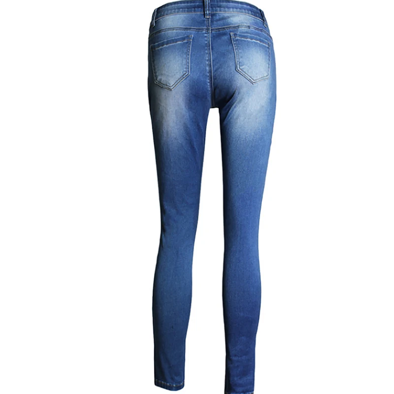 Женские летние джинсы 2020 женские узкие с высокой талией рваные для женщин