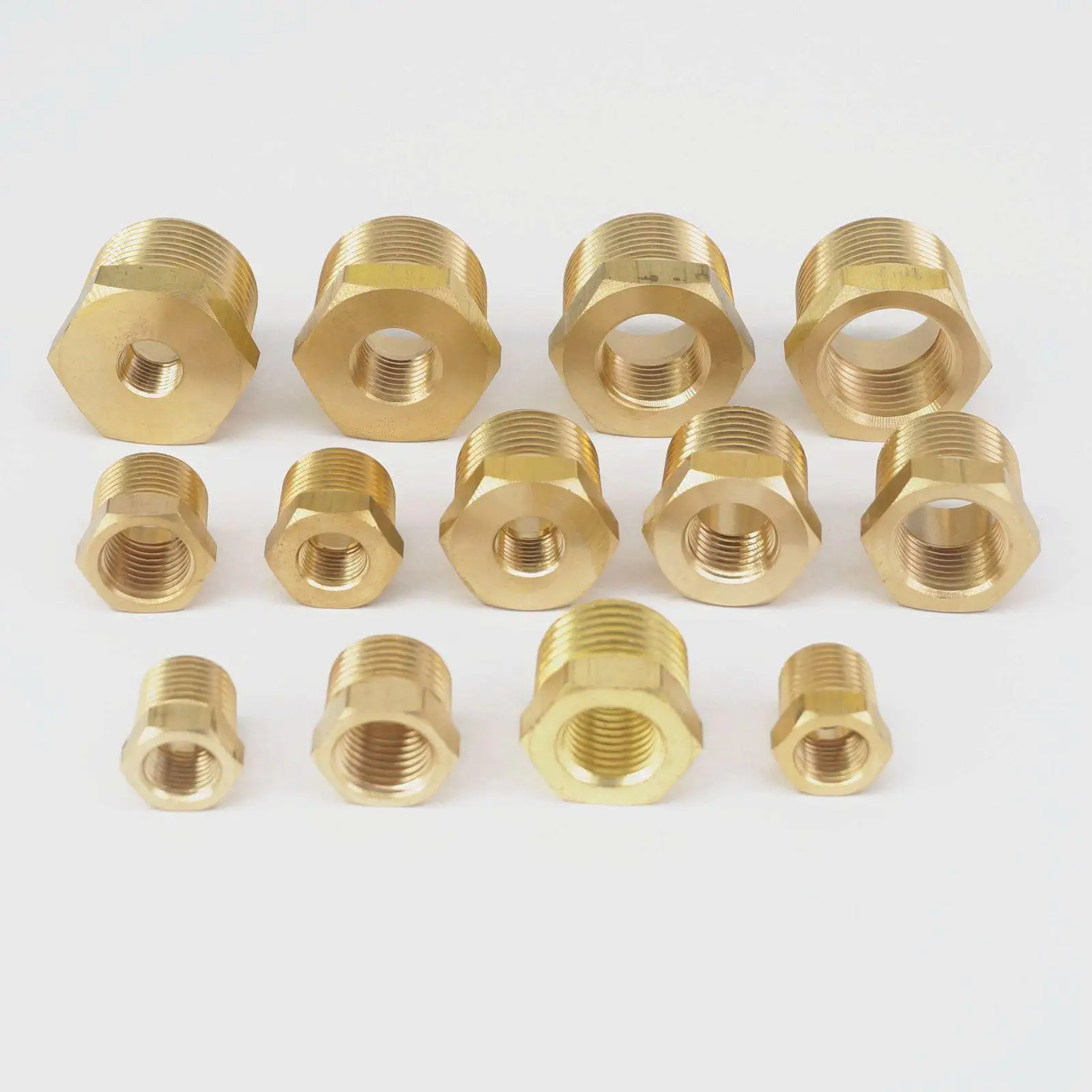 Фитинги коннекторы для труб 1/4 &quot3/8&quot 1/2 &quot3/4&quot NPT BSPT Male x Female из латуни с