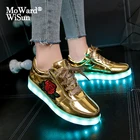 Размер 30-43, светящиеся кроссовки со светящейся подошвой для детей, обувь с подсветкой для мальчиков и девочек, женская обувь с подсветкой, Feminino tenis