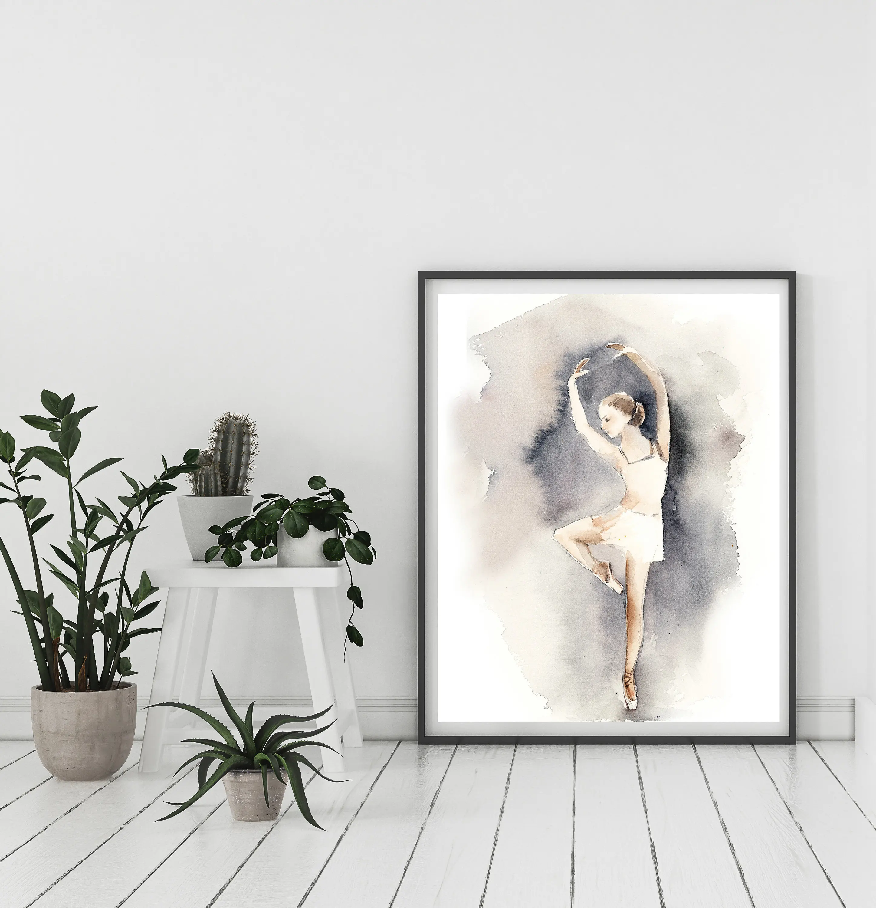 Художественный принт маленькой балерины свободная картина в стиле