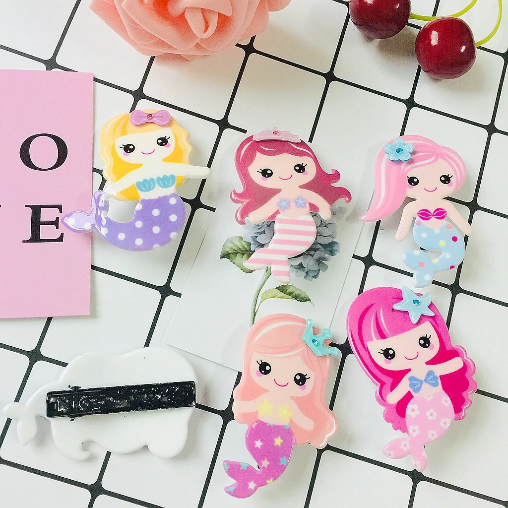 6 шт./комплект Детские Акриловые зажимы для волос | Игрушки и хобби