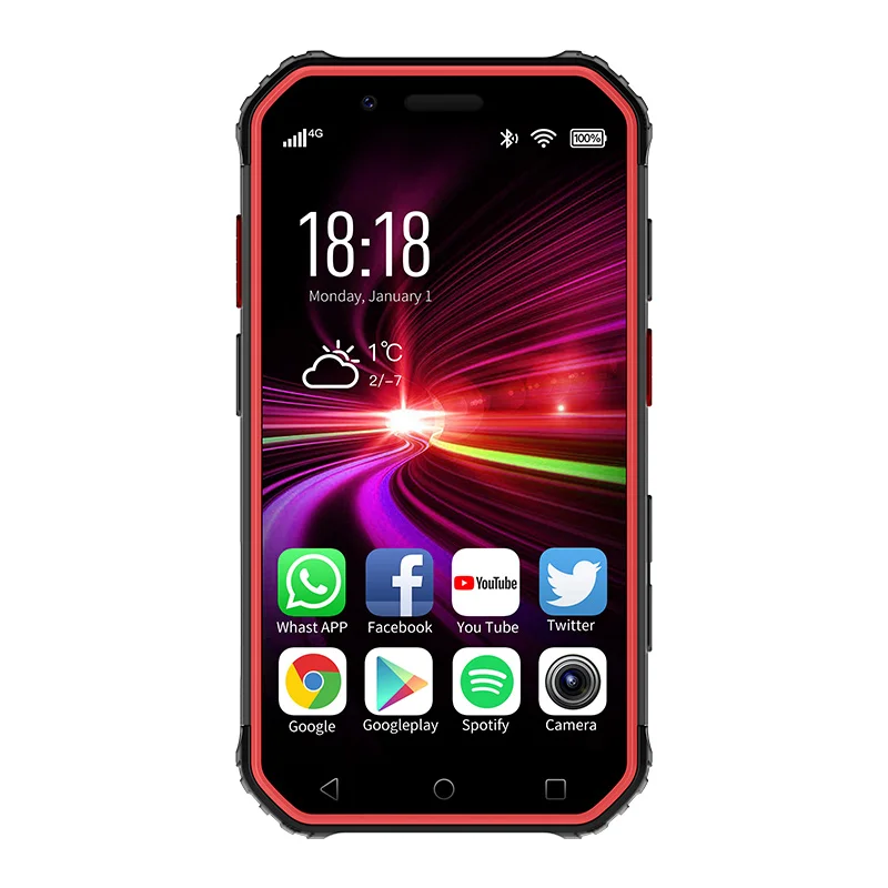 4G Waterproof Pocket Smartphone 3GB 32GB Android 6.0 Mobile Phone  3 inch Face ID Unlock PTT NFCQuad Core 1900mAh Cellphone M31