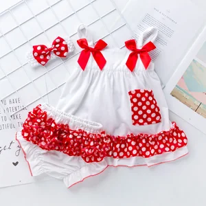 Камуфляжный комплект для девочек, Свободный Топ в горошек, подходящий комплект одежды с оборками, наборы повязок на голову