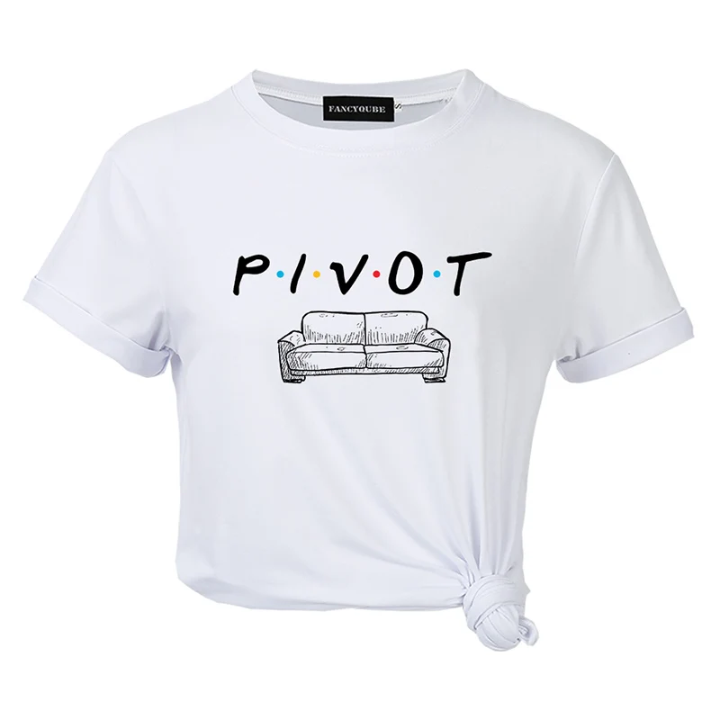 Футболка с готическим рисунком Friends Tee Harajuku женская футболка с буквенным принтом с коротким рукавом и круглым вырезом Женские топы
