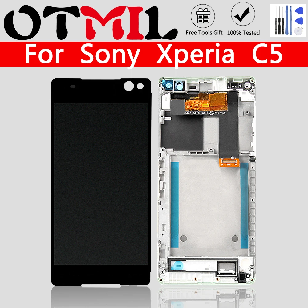 Оригинальный ЖК-дисплей OTMIL 6 0 &quotдля SONY Xperia C5 сенсорный экран с рамкой для XPERIA