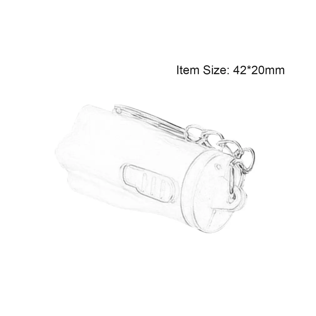 1pcs mini LED Keychain Flashlight Key Chain Hand Torch Keyring Portable Light Lamp Emergency Plastic Button Cell Powered Plum | Лампы и