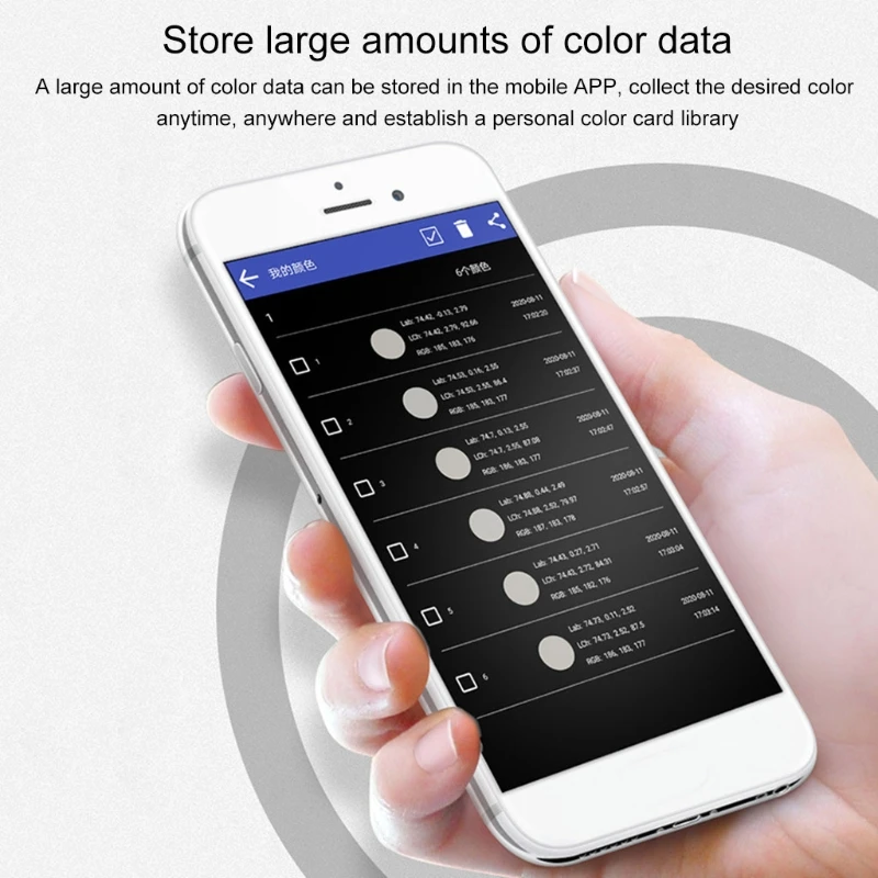 

APP Portable Digital Colorimeter Color Difference Meter Color Analyzer 8mm LS170 19QB