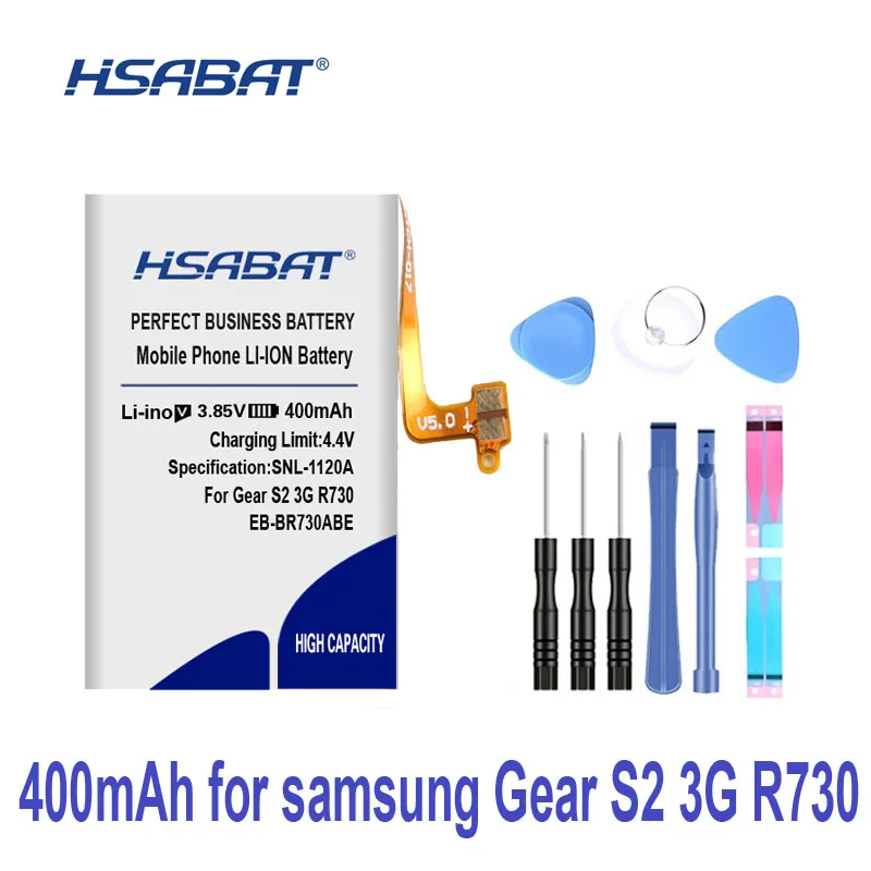 HSABAT 400 мА/ч, EB-BR730ABE Батарея для samsung Шестерни S2 3g R730 SM-R730A SM-R730V R600 R730S R730T