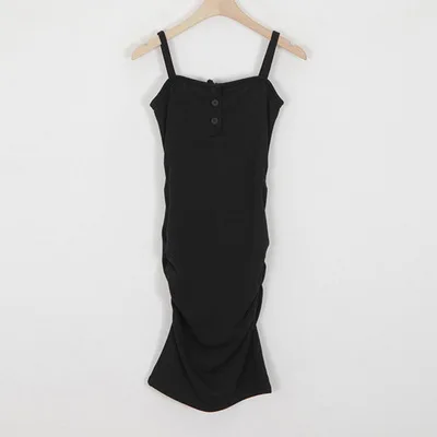 

2020 new sexy sexy strapless strap dress women summer Sleeveless Office Lady Sheath Knee-Length V-Neck