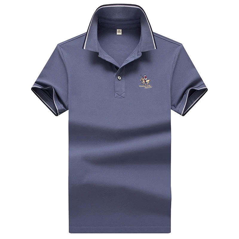 

Youth Fashion Business Casual Polo Shirt Polo Shirt Men Summer New High Quality Mens Short Sleeve Solid Color Embroidery Top