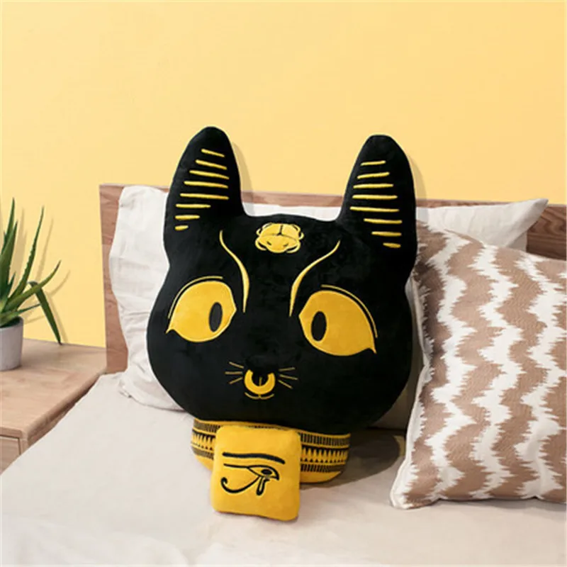 Древние египетские мифы Bastet Египетский Бог кошка головные портреты короткая плюшевая подушка Креатив гостиная пуховая подушка X2415