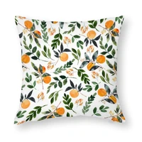 best price vintage simple style orange grove pillow case for home bed sofa decor throw pillow cover waistlumbar protection