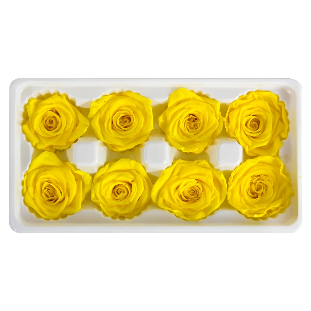 

8pcs/Box 4-5cm DIY Natural Preserved Flowers Immortal Rose Head Dried Rose Wedding Valentine Birthday Mother's Day Gifts for Her