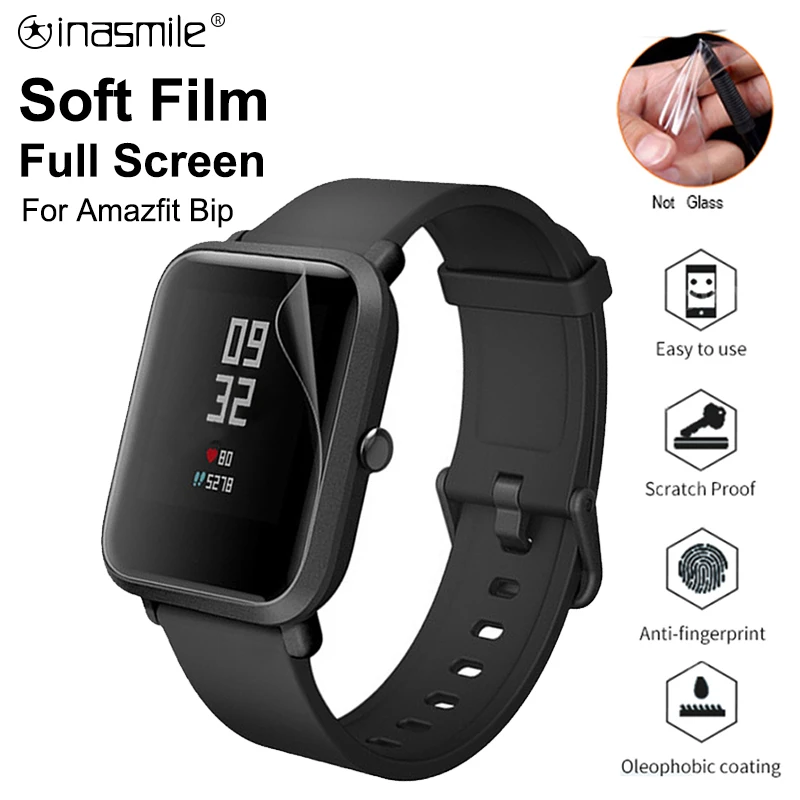HD полноэкранная Защитная пленка для Xiaomi Huami Amazfit Bip закаленная мягкая пленка для Amazfit Bip не стекло