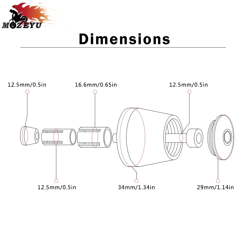С логотипом VTR1000F мотоцикл 7/8 &quot22 мм алюминиевый руль концы рукоятки концевые