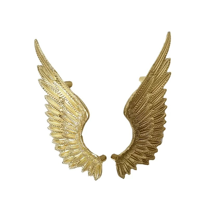 

European style brass wing handles cabinet knobs and pulls drawer wardrobe cupboard door furniture handle