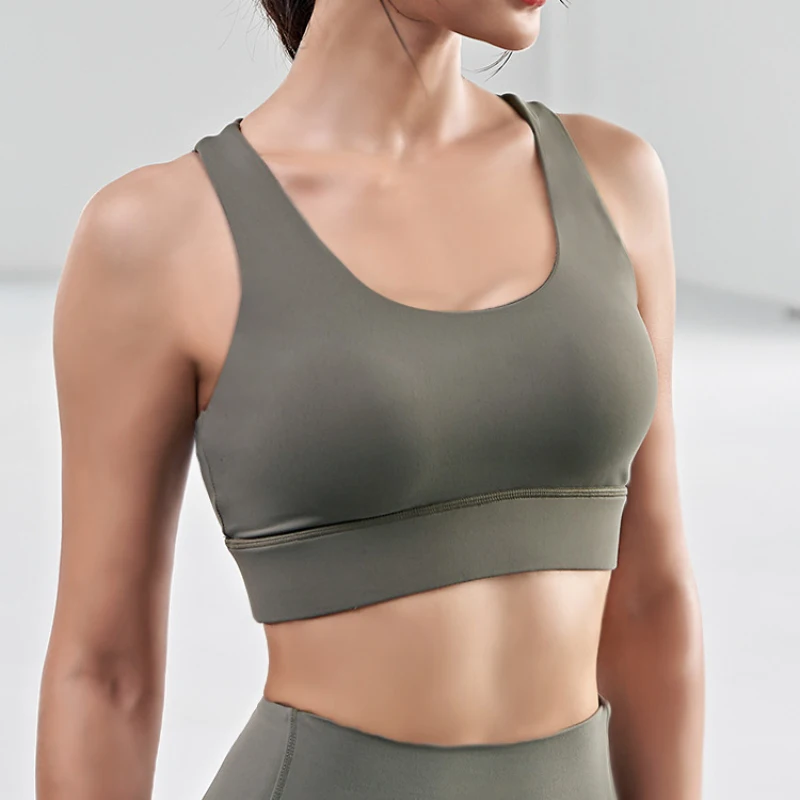Спортивный бюстгальтер майка для женщин спортзала размера плюс спортивный с