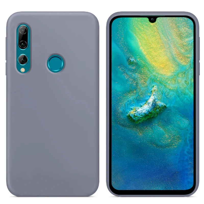 Роскошный жидкий силиконовый чехол для huawei P Smart 2019 POT-LX1 L21 LX3 мягкий сотового