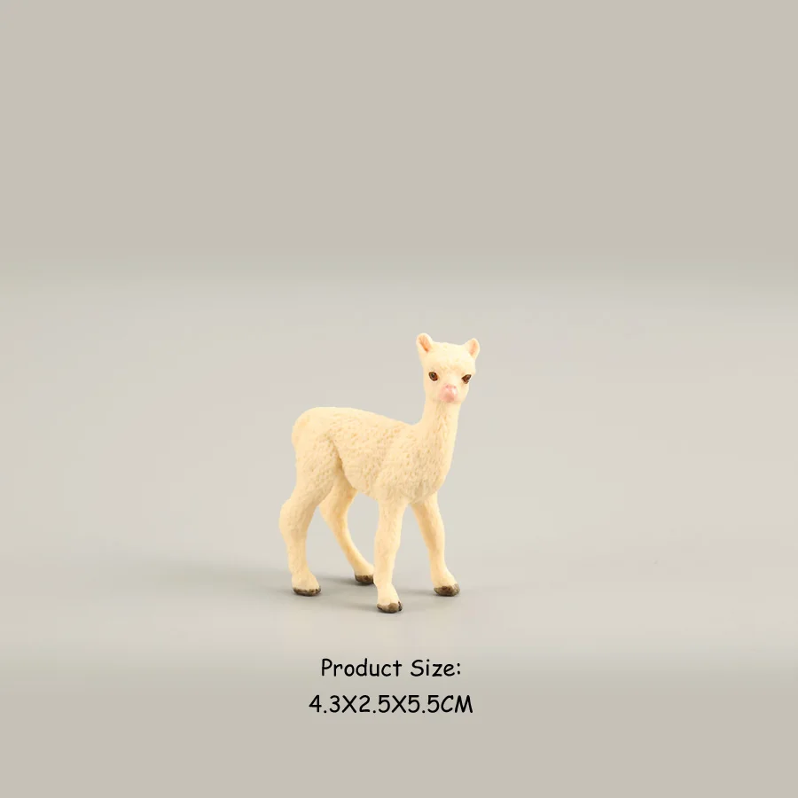 styles B Реалистичная пластиковая Милая Альпака дикая Llamas животное подвижная фигурка-модель, животные-животные развивающие Фигурки игрушки подарок для детей - Цвет: styles B