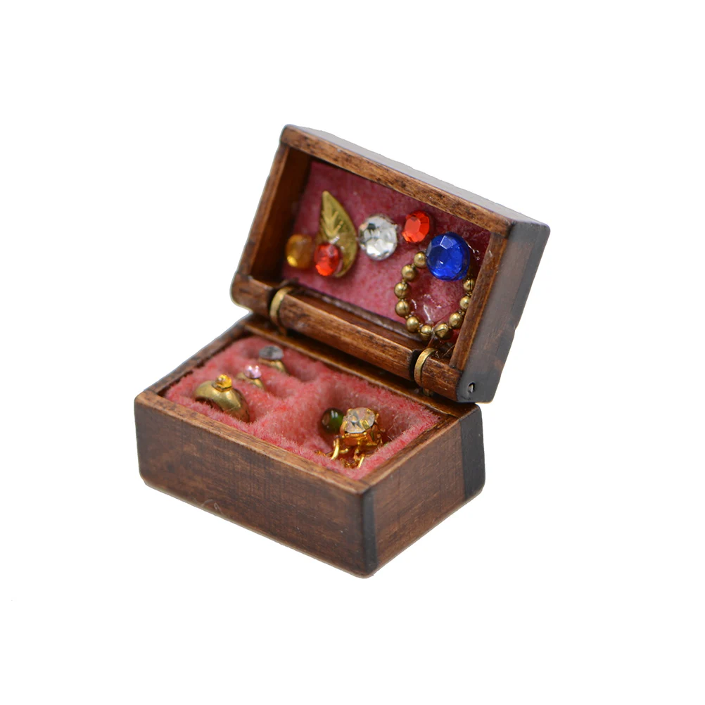 Мини кукольный домик Ретро Роскошный чехол для макияжа шкатулка ювелирных