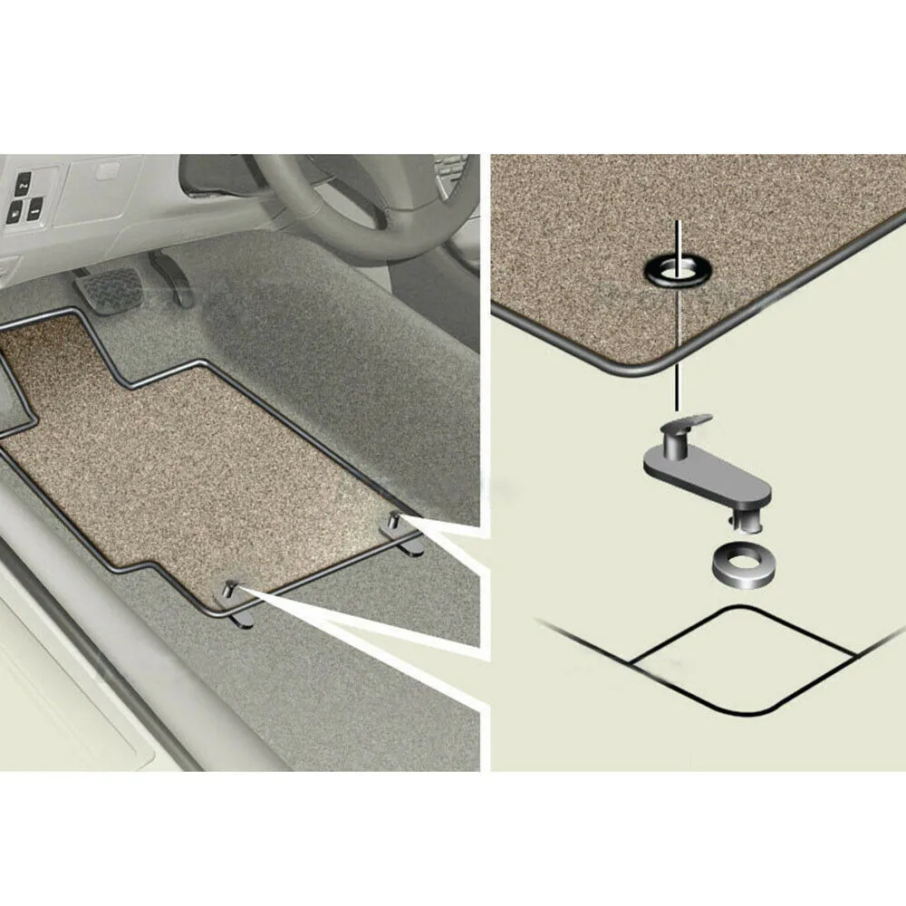 

2pcs/kit Car Mat Clips Carpet Convenient Fixing Hooks For TOYOTA LEXUS Parts