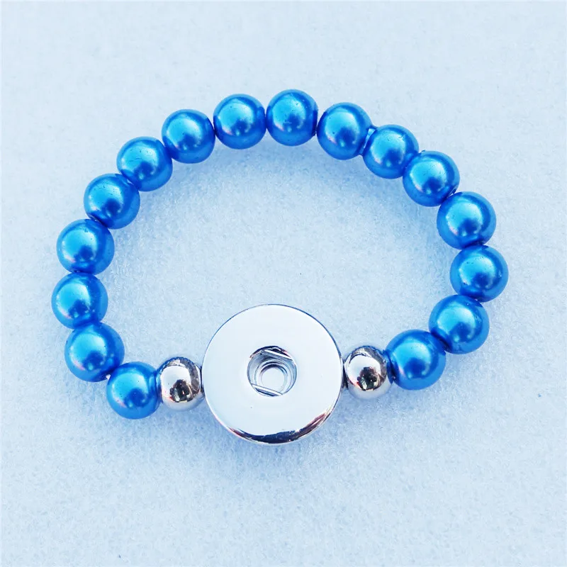 Стеклянные бусины стрейчевый браслет ручной работы длина 15 см размер для детей 18