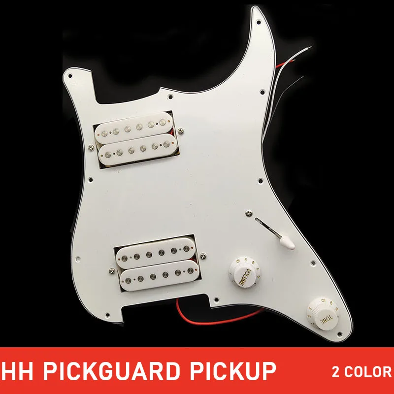 Загруженный Предварительно проводной захват для электрогитары HH Pickguard Humbucker